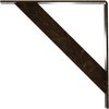 Ekena Millwork Traditional Steel Bracket, Antiqued Brass 2"W x 16"D x 16"H BKTM02X16X16TRABS